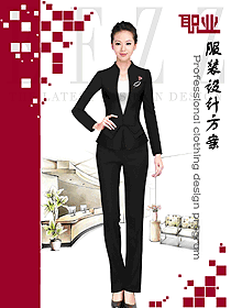 新款女秋冬職業(yè)裝制服設(shè)計圖1684