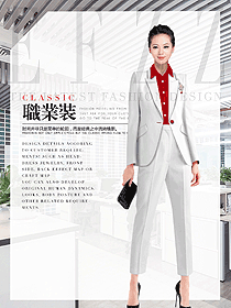 原創(chuàng)制服設(shè)計(jì)白色女秋冬職業(yè)裝設(shè)計(jì)圖1689