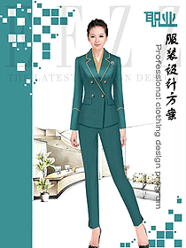 新款女秋冬職業(yè)裝制服設(shè)計圖1693