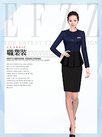 原創(chuàng)制服設計女秋冬職業(yè)裝設計圖1731