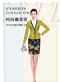 時尚修身款女款酒店大堂服裝款式圖1227