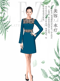 時(shí)尚水療SPA會(huì)所咨客迎賓服裝款式圖436