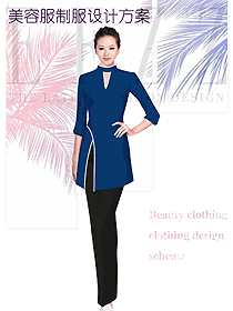 女款美容會所服裝款式圖760