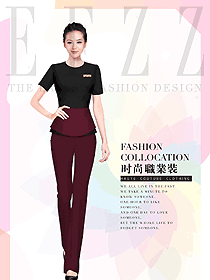 原創(chuàng)制服設(shè)計女款美容會所服裝款式圖697