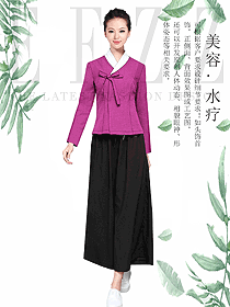 新款女款美容技師制服設(shè)計(jì)圖663