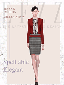 新款女職業(yè)裝夏裝制服設(shè)計(jì)圖979
