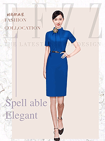 新款女職業(yè)裝夏裝制服設(shè)計(jì)圖981