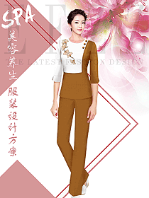 時尚女款美容醫(yī)療制服設(shè)計圖788