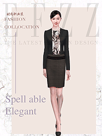 新款女職業(yè)裝夏裝制服設計圖984