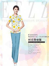 時尚女款醫(yī)療美容護士制服設(shè)計圖803