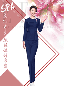 原創(chuàng)設(shè)計(jì)藏藍(lán)色女款服裝款式設(shè)計(jì)圖807