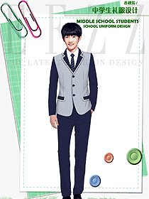 原創(chuàng)制服設(shè)計(jì)長袖男款學(xué)生服校服款式圖116