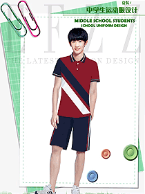 新款短袖男款學(xué)生服校服款式設(shè)計圖126