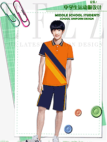 新款短袖男款學(xué)生服校服款式設(shè)計(jì)圖127