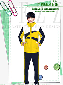 原創(chuàng)制服設計長袖男款學生服校服款式圖133