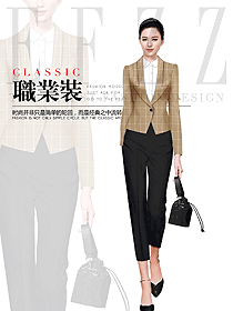 原創(chuàng)制服設(shè)計(jì)女秋冬職業(yè)裝制服設(shè)計(jì)圖1816