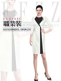 時尚女職業(yè)裝夏裝制服設(shè)計圖993