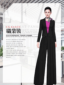 優(yōu)雅黑女秋冬職業(yè)裝制服設(shè)計(jì)圖1825