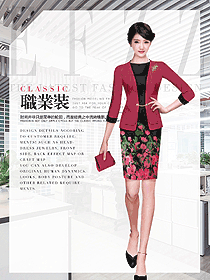 新款女職業(yè)裝夏裝制服設(shè)計(jì)圖1004