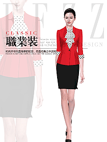 時(shí)尚女職業(yè)裝夏裝制服設(shè)計(jì)圖1011