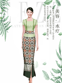 時(shí)尚水療會(huì)所咨客制服設(shè)計(jì)圖540