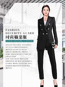 黑色女秋冬職業(yè)裝制服設計圖1832