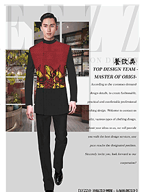 原創(chuàng)設(shè)計中餐服務(wù)員服裝款式圖2171