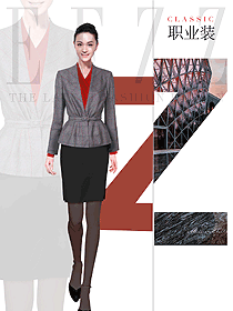 原創(chuàng)制服設(shè)計女職業(yè)裝夏裝款式圖1034