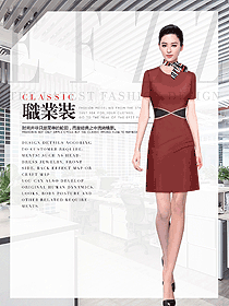 新款短袖女職業(yè)裝夏裝制服設(shè)計(jì)圖1044