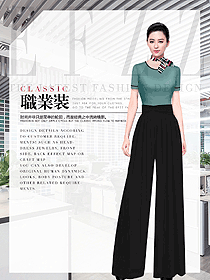 新款短袖女職業(yè)裝夏裝制服設(shè)計圖1048