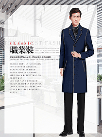 新款藏藍色男職業(yè)裝大衣服裝款式圖125