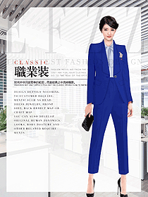 職場(chǎng)寶藍(lán)色OL套裝秀圖片1840