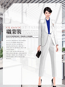 韓版七分褲白色女西裝設(shè)計圖1841