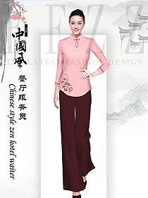 中餐服務(wù)員制服設(shè)計(jì)圖2198