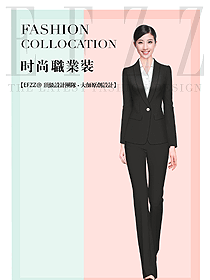時尚韓版女秋冬職業(yè)裝設(shè)計圖1857