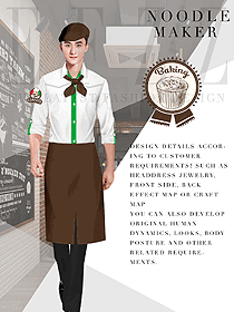 原創(chuàng)服裝設(shè)計廚師制服設(shè)計圖509