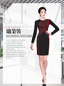 女職業(yè)裝夏裝制服設(shè)計圖1073