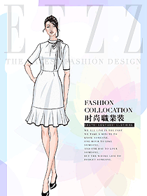原創(chuàng)服裝設(shè)計女職業(yè)裝夏裝制服設(shè)計圖1079