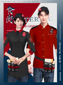 堂餐外賣(mài)服務(wù)員服裝設(shè)計(jì)方案