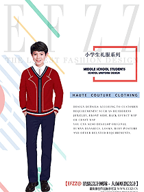 紅色針織衫學(xué)生服校服設(shè)計(jì)圖177