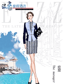 女款酒店經(jīng)理制服設(shè)計(jì)圖493