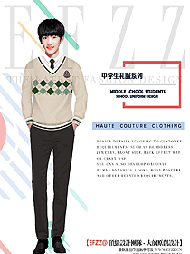 原創(chuàng)設(shè)計學(xué)生服校服款式圖191