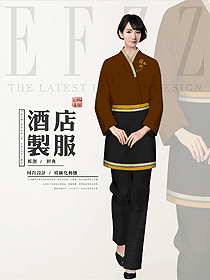 日本料理餐飲服務(wù)員制服設(shè)計圖393