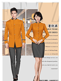 原創(chuàng)設計中餐服務員制服設計圖2243