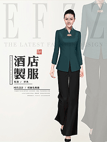 女款中餐廳服務員制服設計圖2244
