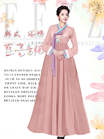 原創(chuàng)設(shè)計韓式汗蒸咨客服裝設(shè)計圖564