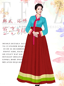 原創(chuàng)設(shè)計(jì)韓式汗蒸咨客服裝設(shè)計(jì)圖568