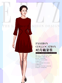 原創(chuàng)設(shè)計女連衣裙制服設(shè)計圖1094