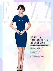 新款女職業(yè)裝夏裝連衣裙服裝款式圖1097