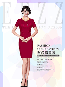 原創(chuàng)設(shè)計女連衣裙制服設(shè)計圖1099